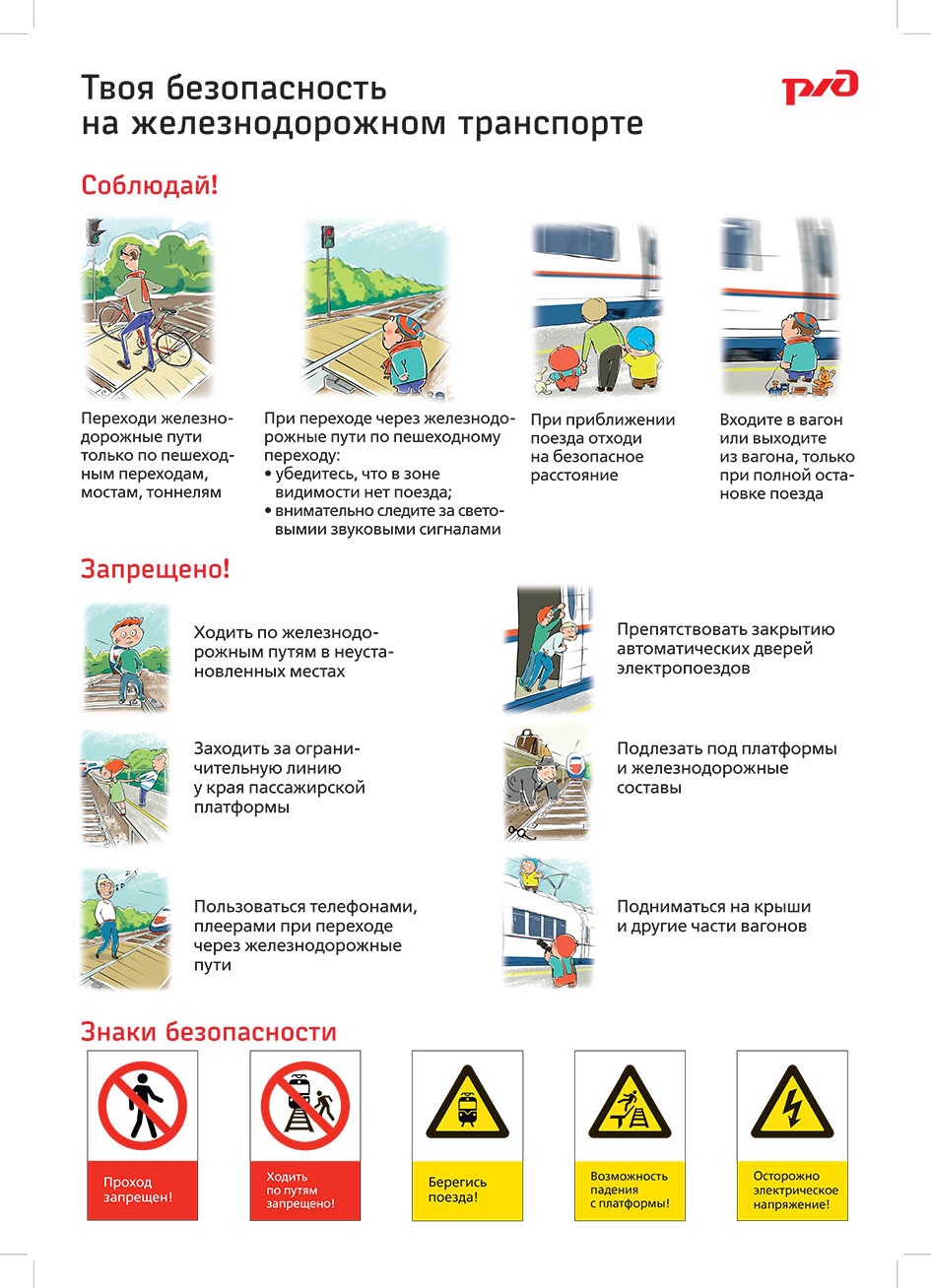 Твоя безопасность на железнодорожном транспорте.